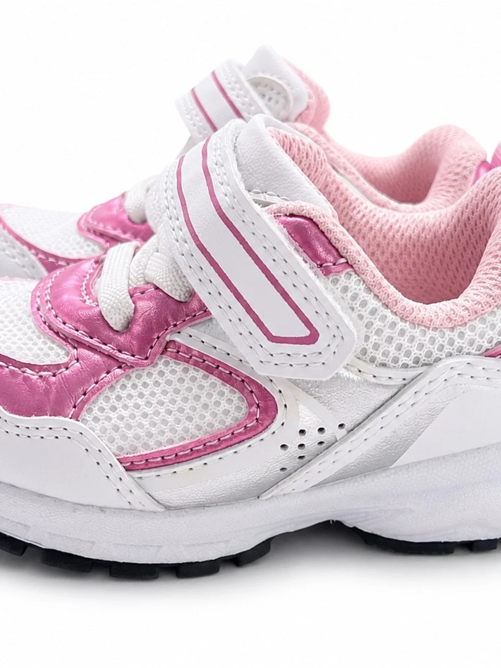 Kids Active Sneakers - White & Pink